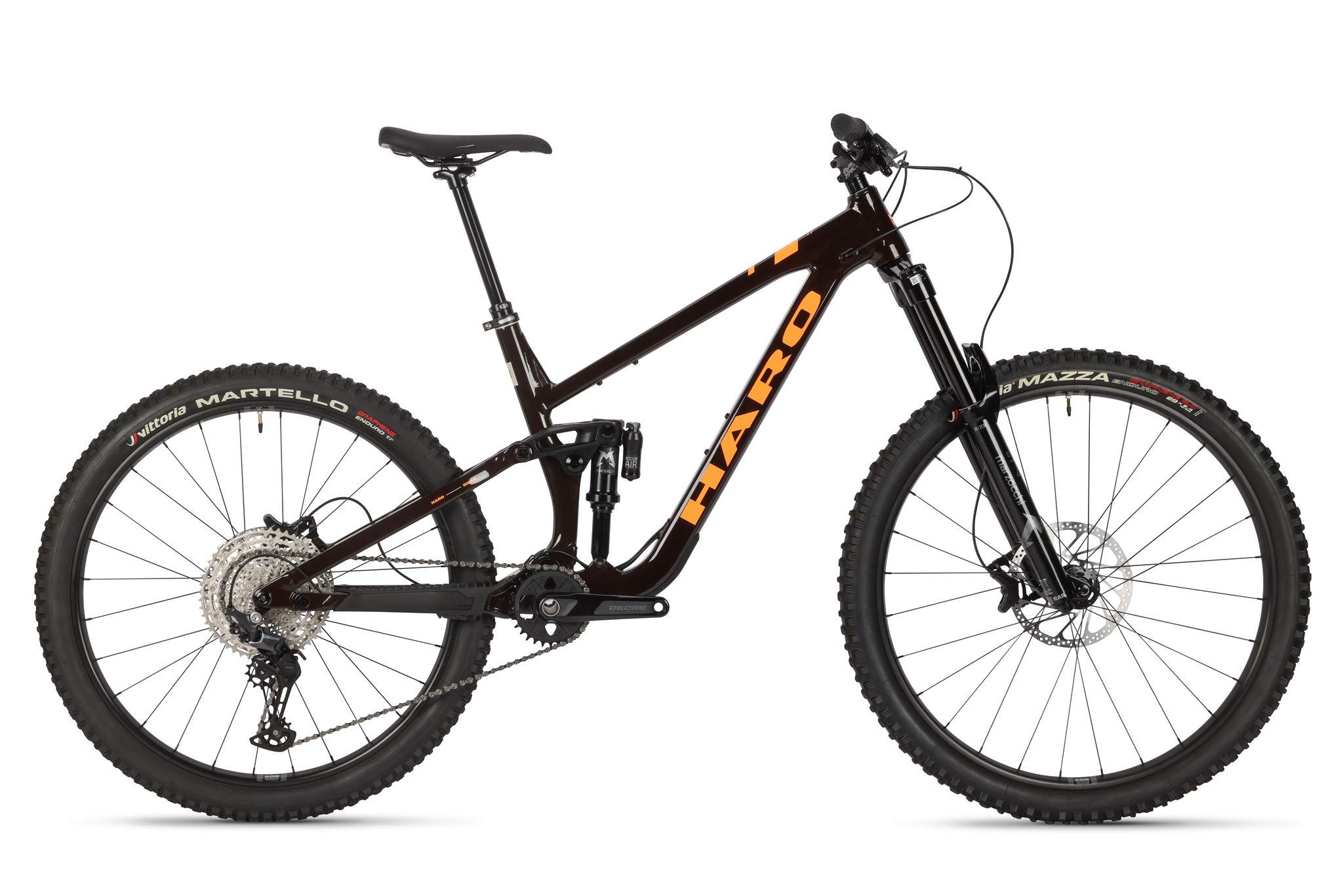 Bild von Haro Greer Alloy 2 Enduro Bike - Cedar Brown/Orange